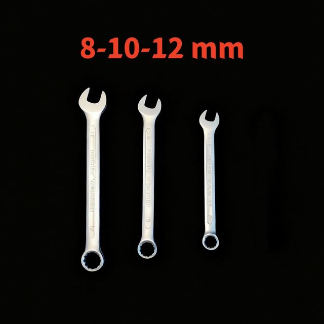 TEMU de doble de acero al cromo de grado industrial, diseño hexagonal de mate antideslizante, llave para reparación de automóviles y uso doméstico, kit de herramientas de reparación profesional