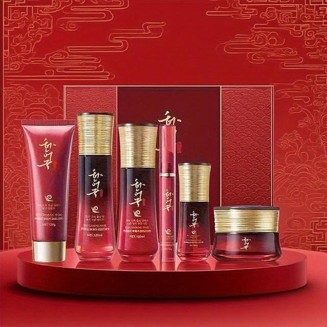 TEMU Facial Kit For Women - Nourishes & Moisturizes Light Beige, Gentle Formula, With Peptides & , Suitable For All Light Beige Types - An Ideal Present For Women, 6pcs