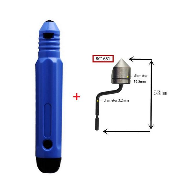 TEMU 2pcs Nb Hole Deburring Tool Kit With Bc6301/8301/1041/1651 Chamfering Cutter Heads | 90° M2 High Countersunk Blade, Metal Material, For Stainless Steel, Aluminum, Plastic, Rubber