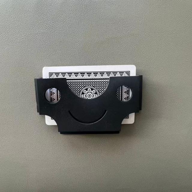 TEMU 1pc Universal Car Sun Visor Card Holder - Silicone/pvc Clip-on & Easy Adhesive Dashboard Organizer, Portable Vehicle Card Storage Solution For Business Cards & , Sturdy Car Interior Accessory