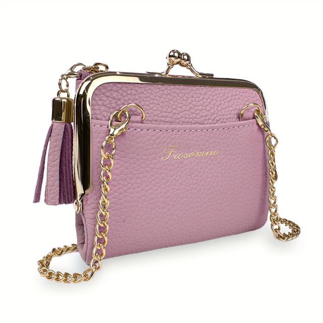 TEMU レディース 二つ折りミニ財布 カエルの口スタイル カード・コイン入れ ソフト軽量