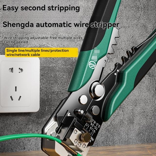 TEMU Senda Advanced Automatic Wire Stripper, A Versatile Tool That Integrates Stripping, Cutting, And Crimping With An Ergonomic