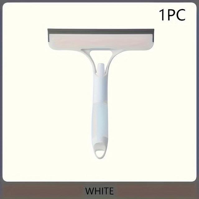 TEMU 3-in-1 Handheld Window Cleaner, Glass Wiper With Scraper And Spray, Manual , No Battery Needed, Ideal For Living Room, Bedroom, Kitchen, Car Windshield, Shower, Tile, Mirror Cleaning Tool