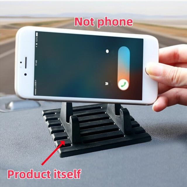 TEMU Silicone Phone Holder For Car Dashboard - Non-slip, Adjustable Viewing Stand, Ideal Present For Thanksgiving, Halloween, And Christmas