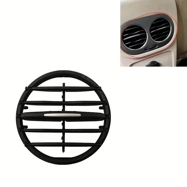 TEMU 1pc For Tiguan 2010-2017 Car Air Vent Grille Cover - Durable Plastic Folding Ac Outlet Replacement, Black, , For Front Air Conditioning Vents, Vehicle Interior Upgrade, , Secure Clip Attachment