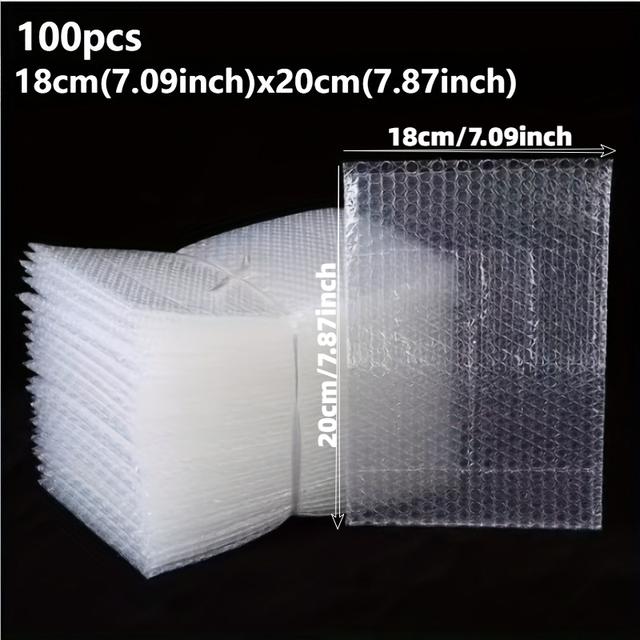 TEMU 100 Transparent Plastic For Moving, Shipping, And Storing Fragile Items, Tableware, And Electronics - Cushioning Packaging Bags