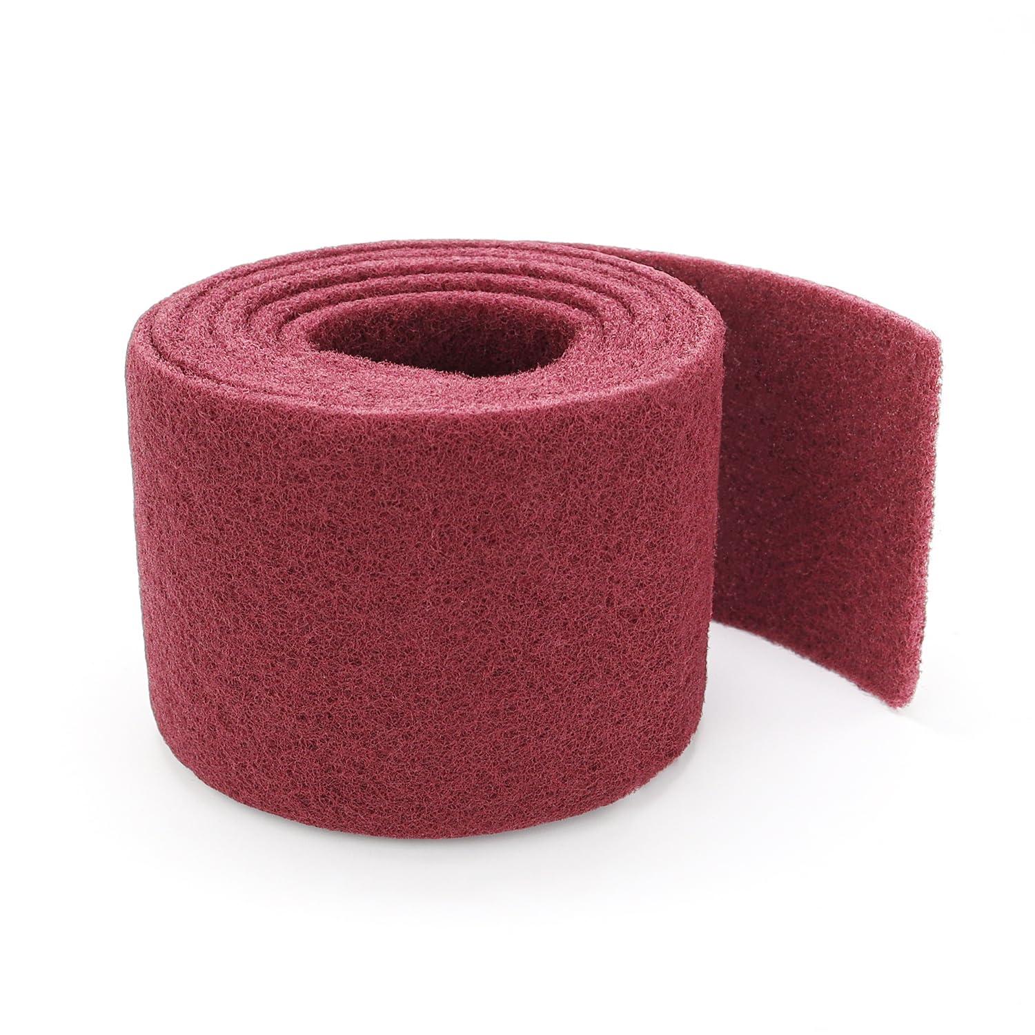 TEMU 3.5inch X 3.28 Feet Red Sanding Pad Sanding, Cleaning, Grinding Pad Suitable For Car Body, Wood Surfaces, Primer Pre-treatment, And Scratch Repair