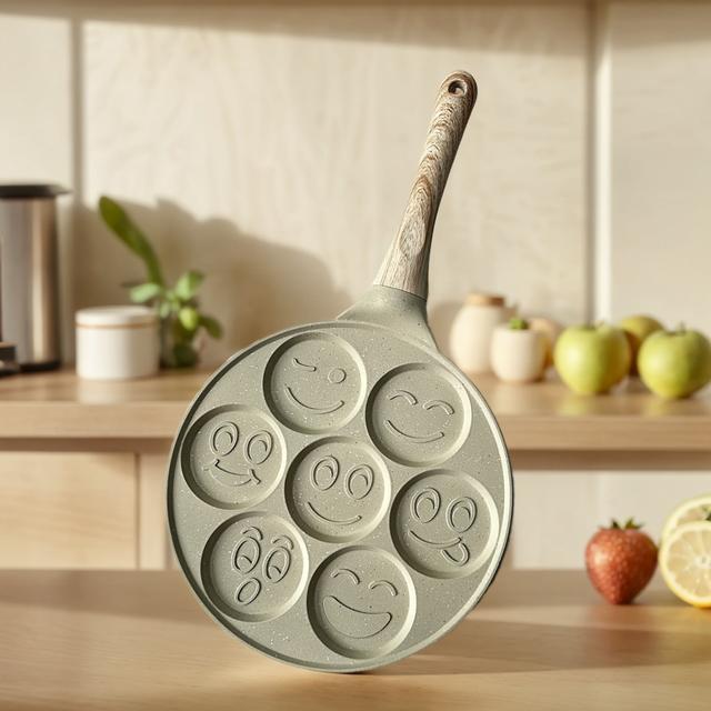 TEMU Sartén Antiadherente para el Hogar con Menos de Aceite, Sartén para Panqueques con , Sartén Multifuncional para Hornear Pasteles y