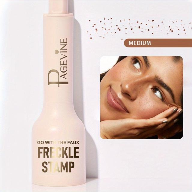 TEMU Pagevine Natural Freckle - Waterproof Light Coverage Temporary Fake Freckles Makeup, Boost With Use, 0.33fl.oz, Makeup Brushes For Face, Freckle Makeup , Stylish Cosmetic Packaging, Product