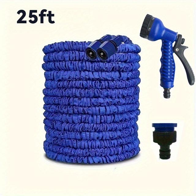 TEMU 25ft/150ft/4572 Telescopic Garden Hose With High Pressure - Versatile, Retractable Pvc Hose Car Wash And Outdoor Use, Suitable , Outdoor Hose|retractable Hose|pvc Hose