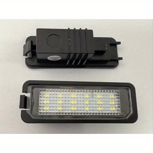 TEMU 2pcs Led License Plate Lights For Vw B6 Cc Golf 4 5 6 7 Mk7 Leon Altea, 12v Car Rear Number Plate Lamps For Canbus, Hardwired Vehicle Lighting Accessories Oem Part Numbers:99763162000/99763162001