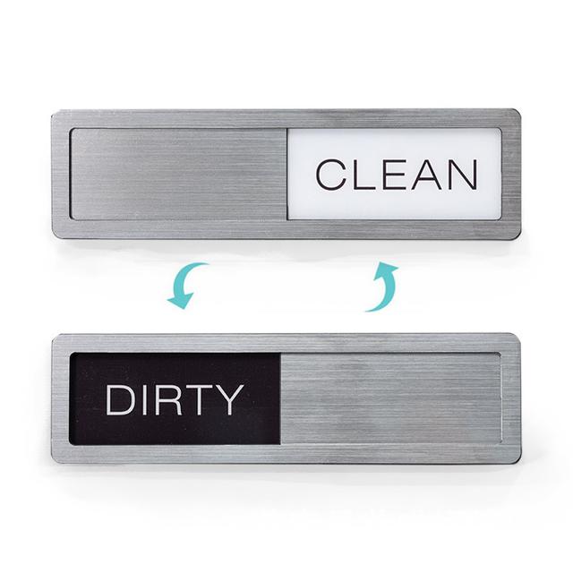 TEMU Magnetic Dishwasher & Fridge Cleaning Sign - Durable Plastic "clean" Indicator Sticker For Appliances, , & Hygiene Reminder