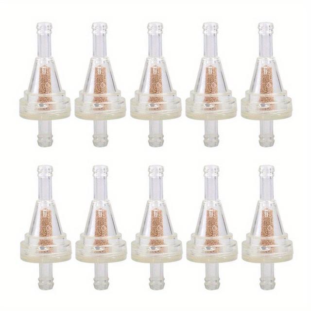 TEMU 10 Piezas Filtro de Combustible Universal Transparente para Moto de Nieve, Dirt Bike y ATV