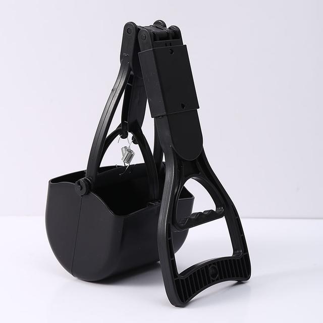 TEMU Portable Foldable Dog Poop Scooper, Durable Abs Plastic With Strong Serrated Teeth, 4 Color Options, High- Spring, Easy-to- For Grass And Gravel, Pet Waste Picker