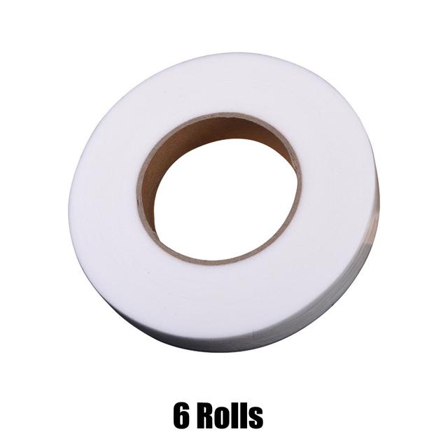 TEMU 6 Rolls Hot Melt Double-sided Lining, Non-woven Fabric Adhesive For Hemming And Diy Sewing Accessories, Double-sided Fusible Sewing Tape