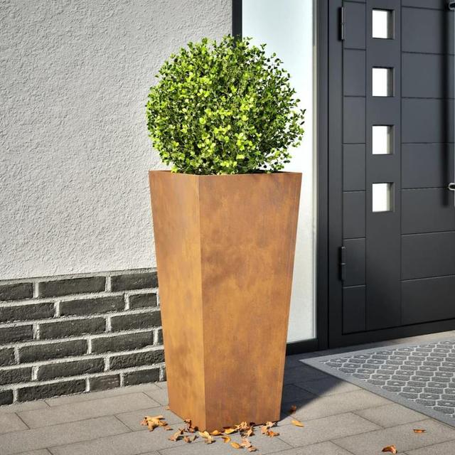 TEMU 35x35x75 Cm Weather-resistant Steel Planter