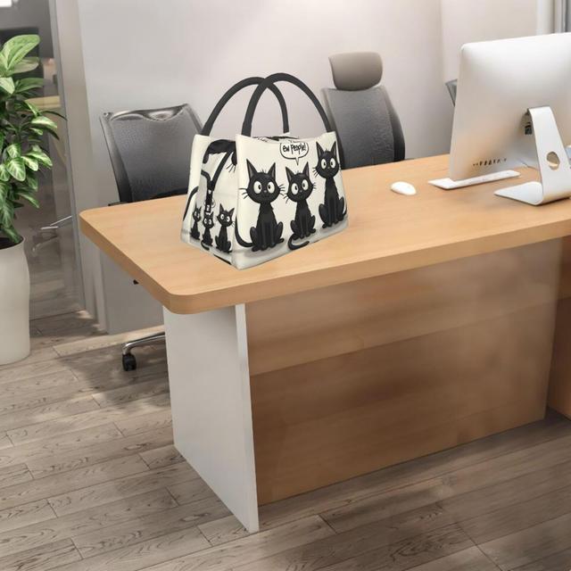 TEMU 1pc Bolsa de Almuerzo Aislante y Bento Compatible con Cremallera de Sello Térmico - Tela Oxford No , Contenedor de Almuerzo Portátil Rectangular para Oficina, Picnic - Lavable a , Térmico, No