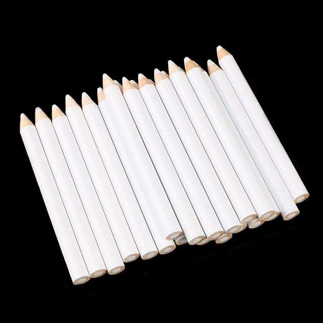 TEMU 8pcs White Charcoal Pencils For Sketching, Shading & Blending - Recycled Wood With 2mm+ Wide Tip, Plastic/metal Leads & Erasers - Ideal For Beginners & Professional Artists, Artistic Tools,