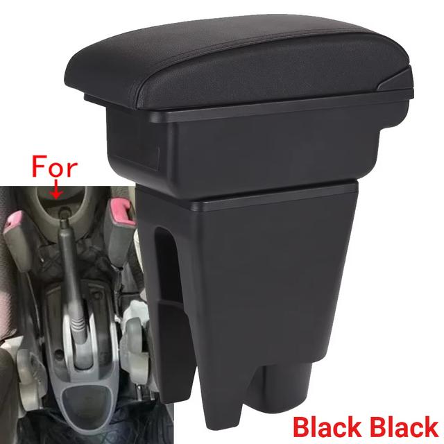 TEMU Armrest Box For C1, For , For Aygo Bj - Center Console Armrest With Storage Box, Abs Resin, , No Drilling Required