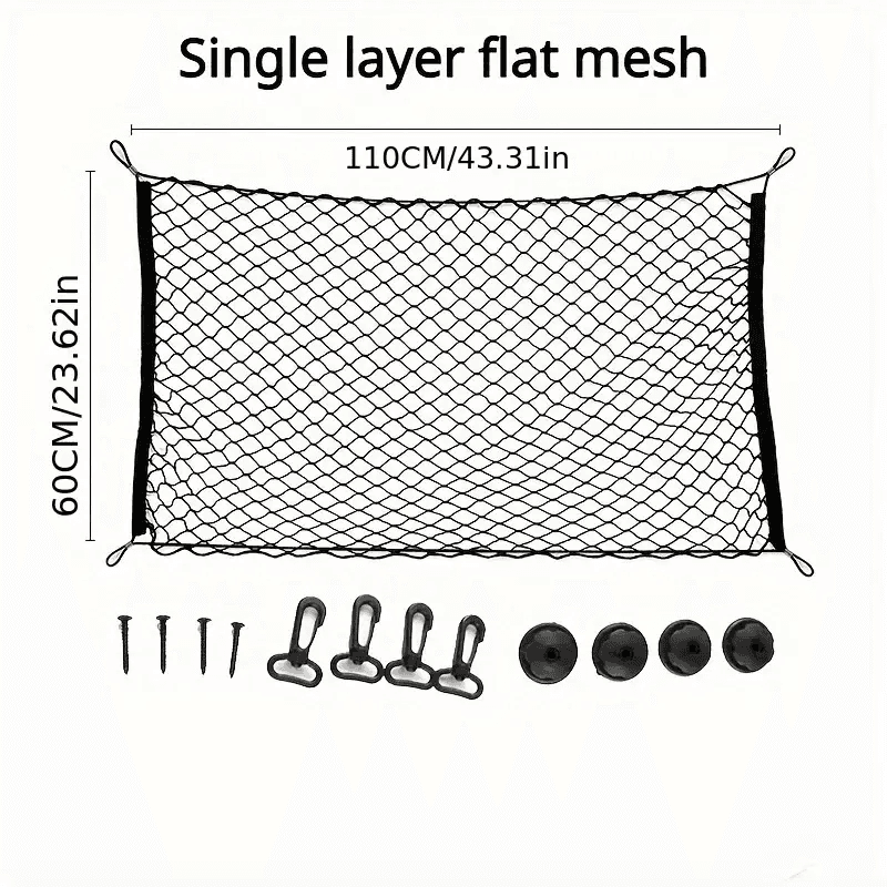 TEMU Vehicle-mounted Pet Isolation Net, Preventing Pets From Running Around, Rear Safety Bar Of The Car