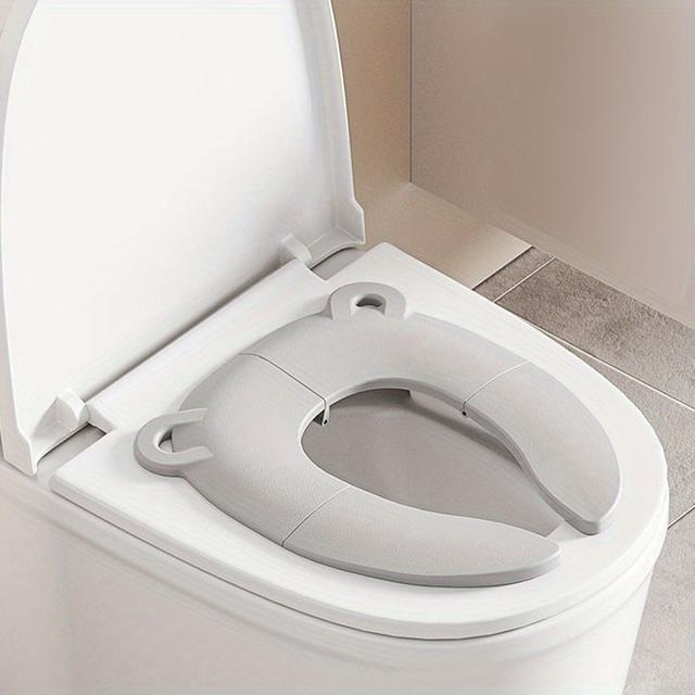 TEMU Children's Toilet Portable Folding Toilet Seat Outdoor Hotel Baby Toilet Convenient Potty Seat Wholesale