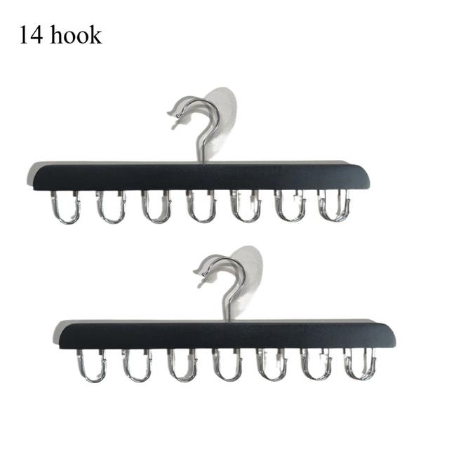 TEMU 2 Pack Belt Hanger Suitable For Closet - Sturdy Belt Rack Organizer With 14/20 Hooks, Space-saving Belt Storage For Wardrobe, Belt Organizer (compatible For Belts)