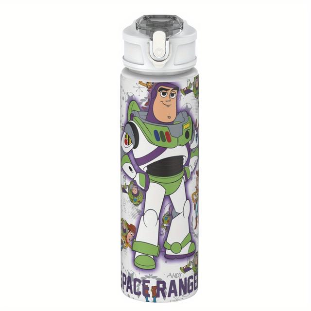 TEMU 1pc Toy Story 25oz Leak-proof Water Bottle With Lid - Reusable, Lightweight, Cute Printed Design For Travel, Running, And Gifts, Travel Water Bottle | Design | Durable Plastic, Toy Bottle