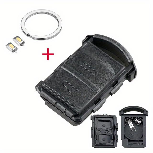 TEMU Replacement Cover For A Two-button Car Key For , Including A Key Ring And 2 Button Switches