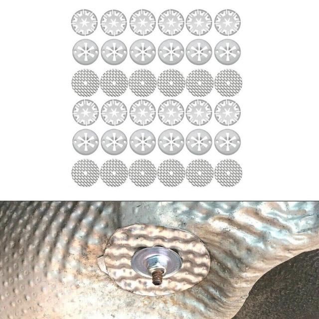 TEMU 36pcs Automotive Heat Shield Repair Kit, Including Clips And Installation Tools, Compatible With For Parts 6715468 And N90335004.