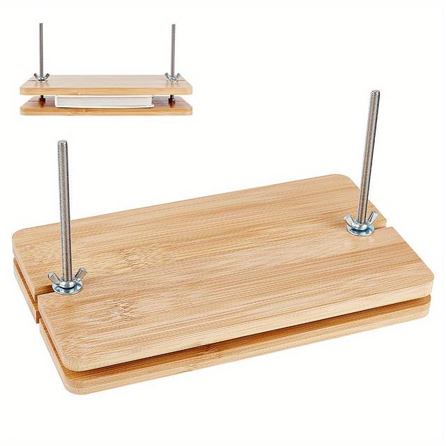 TEMU 1set Wood Book Binding Machine Kits With Screw & Wing Nut 235x130x10mm Metal Stamping Tools Jewelry Making Tools And Accessories