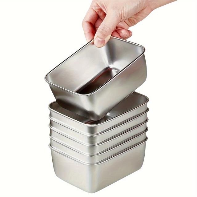 TEMU 45pcs Stainless Steel Food Storage Container Set - Reusable For Meal Prep, Lunch & Outdoor Picnics With Lids