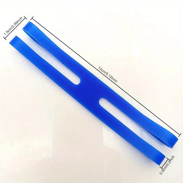 TEMU 10 Stk. Silikon-Elastikband-X & H-Form, farbiges Lunchbox-, Teller-, Geschenkverpackungsband - Weiß/Rot/Schwarz