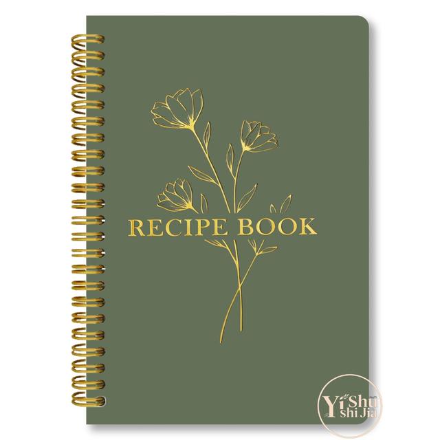 TEMU Family Recipe Book & Meal Planner - A5 Spiral Cookbook With Photo/note Sections, Blank Recipe Handbook For Healthy Diet Planning, 5.5"x8.3" For Chefs & Nutritionists