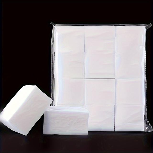 TEMU 1200pcs Pads - Soft Non-woven Facial Swabs For Makeup Removal, Eyelash Extensions, Skincare & Spa, Embroidery, Use In Salons & Home Beauty, Makeup Remover, Skincare Accessory, Durable Packaging