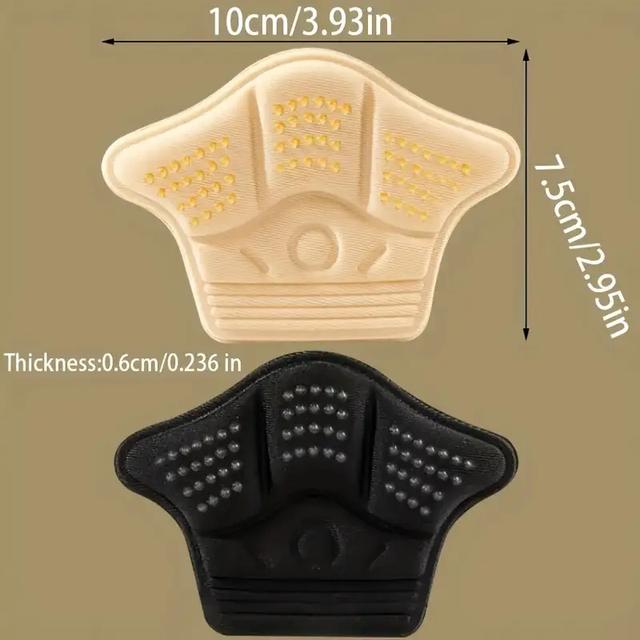 TEMU 10pcs Of Heel Pads, Suitable For Loose Shoes, Unisex, Shoe Fit , Anti-slip And Anti-chafing Pads, Friction