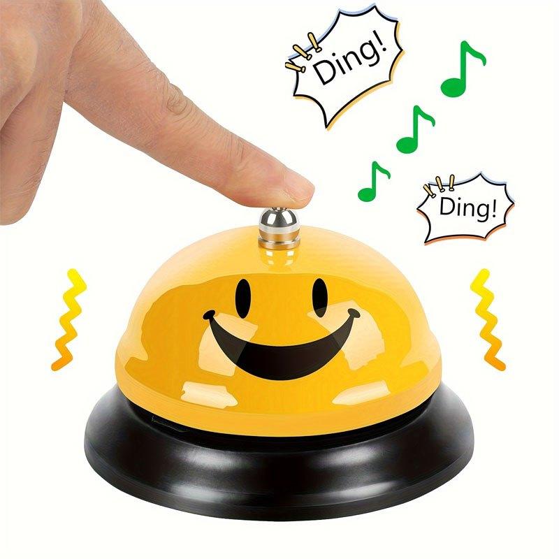 TEMU Call Bell Service Bell For Desk, Desk Bell 8.5/6.5cm Diameter, 2 Sizes, With Metal Anti-rust+plastic Construction, For Hotels Bell For Schools Dinner Reception Areas