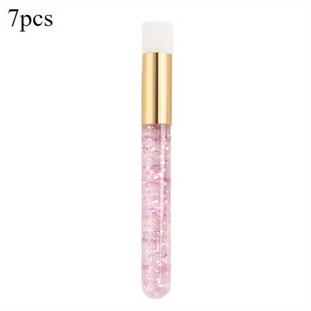 TEMU 3/7pcs Eyelash Cleaning Brush Lash Shampoo Brushes Nose Pore Blackhead Remover Deep Brush For Eyelash Extensions Makeup Tools