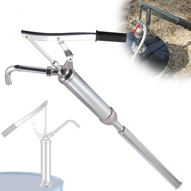 TEMU Fasspumpe für 60, 120 200 Liter Fässer – Handhebel-Pumpe, Ölfasspumpe mit /min Durchfluss