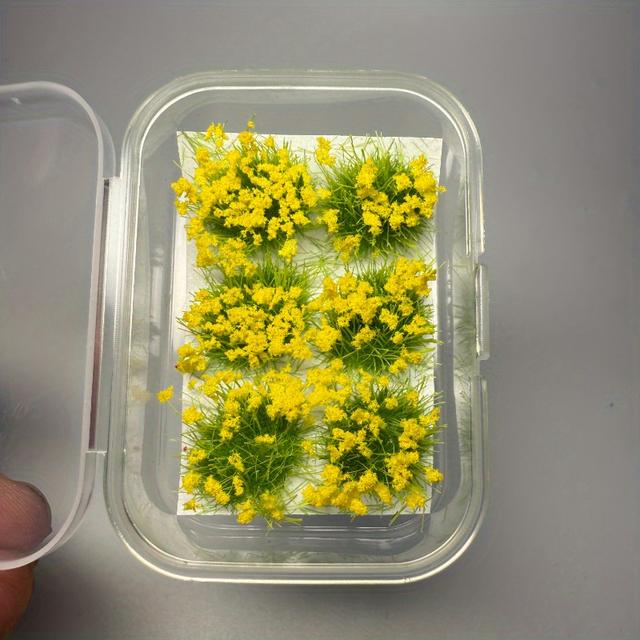 TEMU 【6個】ミニモデル 花束 | シミュレーション 花束、組み立て式模型、様々なミニチュア風景装飾用、カラー プラスチック製