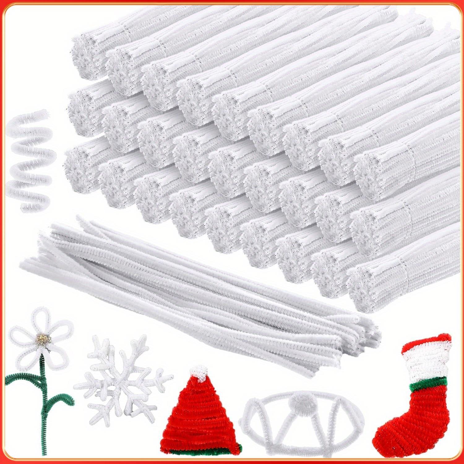 TEMU Kit de 900 Limpiadores de Tubos, Varillas Chenille Flexibles y Esponjosas Mejoradas para Flores, Palitos de Chenille para Proyectos y Manualidades DIY Decoraciones para Principiantes