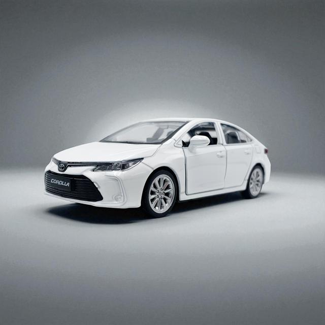 TEMU Cca 1:43 For Corolla White Can With Boomerang Collection Decorative Ornaments Simulation Alloy Model Children's Toys Black Friday Halloween Christmas New Year Gift