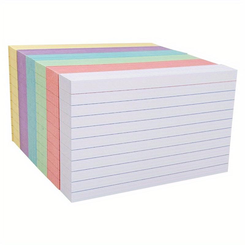 TEMU 300 Count Colored Index Cards 3 X 5 Inch Ruled Index Cards, Flash Cards College Ruled For School, College, Office And Home Organization, Durable Study To Do List Note Cards With Ruled Lines