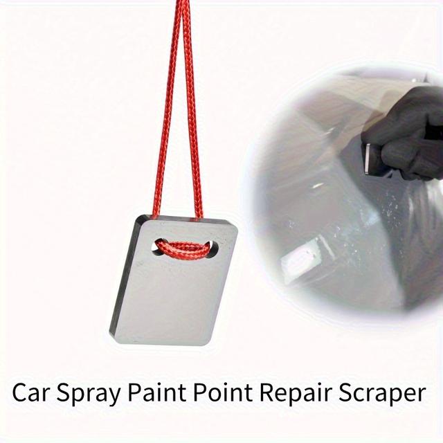 TEMU Car Polishing Point Repair Scraper - Steel, Ultra-hard Surface Treatment For Removal Of Drip, Stain, And Spray Paint With Highlighter, Maintenance | Slim Appearance | Durable Structure, Tool