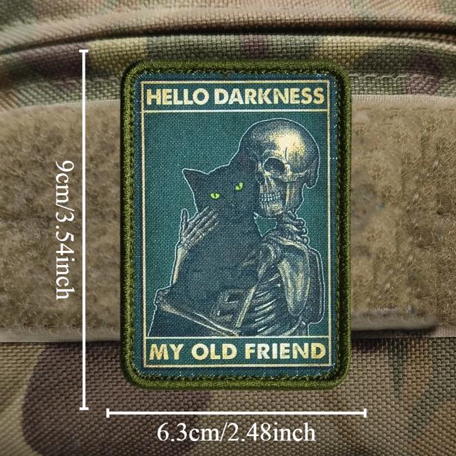 TEMU Hello Badge Military Patches For Clothing Armband Patch Backpack Stickers