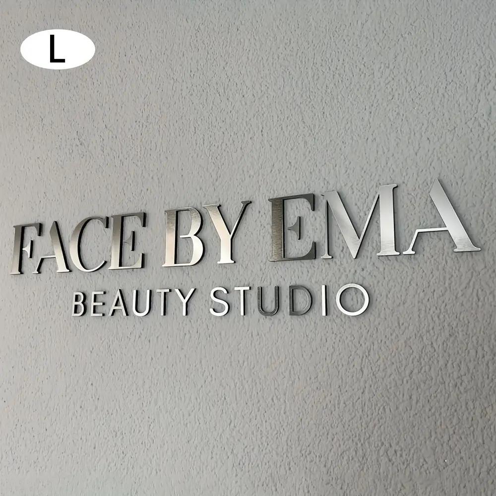 TEMU Custom 3d Acrylic Spa And Salon Business Sign, , Commercial Sign - Personalized Beauty Letters, Elegant Cursive Font, With Adhesive/screws, Modern Black And , Suitable For Salon, Spa