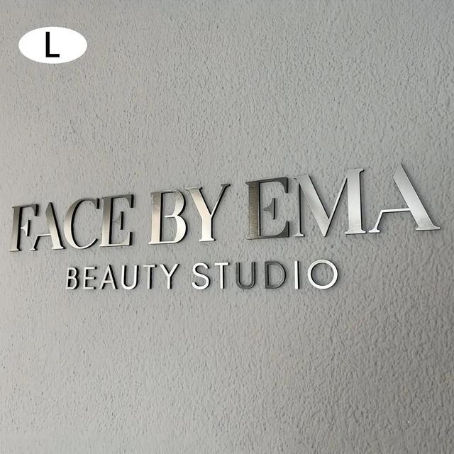 TEMU Custom 3d Acrylic Spa And Salon Business Sign, , Commercial Sign - Personalized Beauty Letters, Elegant Cursive Font, With Adhesive/screws, Modern Black And , Suitable For Salon, Spa