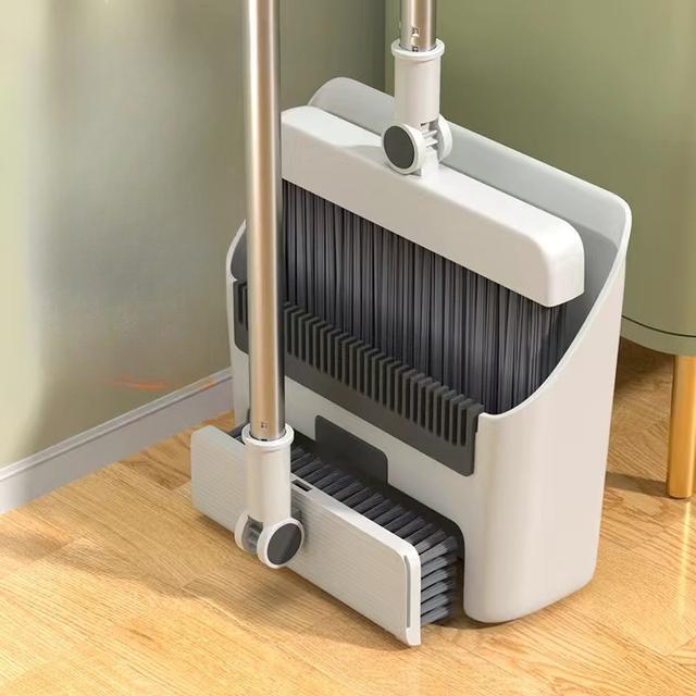 TEMU 3-in-1 Household Cleaning Set: Broom, Brush, Dustpan. Hair Floor Cleaning Tools, Suitable For Home, Office, School, Dormitory. Recommended Christmas Gift