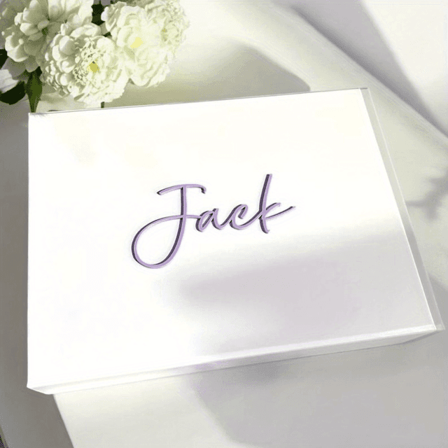 TEMU صندوق هدايا فاخر مُخصص، صندوق تذكاري شخصي، هدايا حفل الزفاف، اقتراح وصيفة ، تغليف هدايا فريد