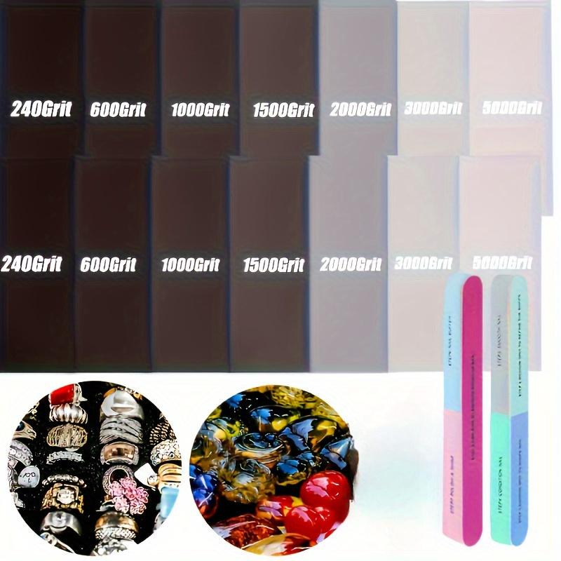 TEMU 14pcs Resin Polishing Kit - Electric Grinding Sanding Kit With Sandpaper For Resin Injection, Jewelry Making, And Mold Surface Finishing