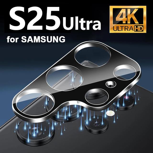 TEMU 2pcs 3d Curved Camera Lens Protector Case For S25 Ultra S24ultra S23ultra Tempered Glass Case Friendly